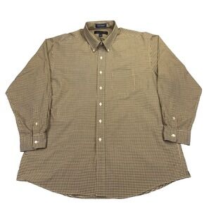 Vintage Budweiser Mens Button Up Shirt Sz XL Plaid Anheuser Busch Collection